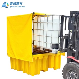 Reusable Woven Warp Knitted PVC Coated Plain Anti-UV Waterproof Windproof Dustproof Tarpaulin IBC Cover