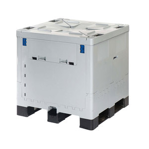1000L IBC tank Collapsible Square Container Plastic Food-Grade Pallet Bin