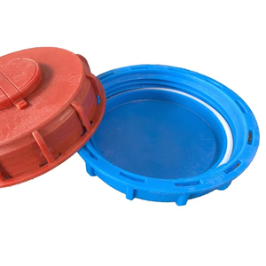 Recyclable HDPE Plastic DN150 IBC Tank Sealing Red Lid 1000L