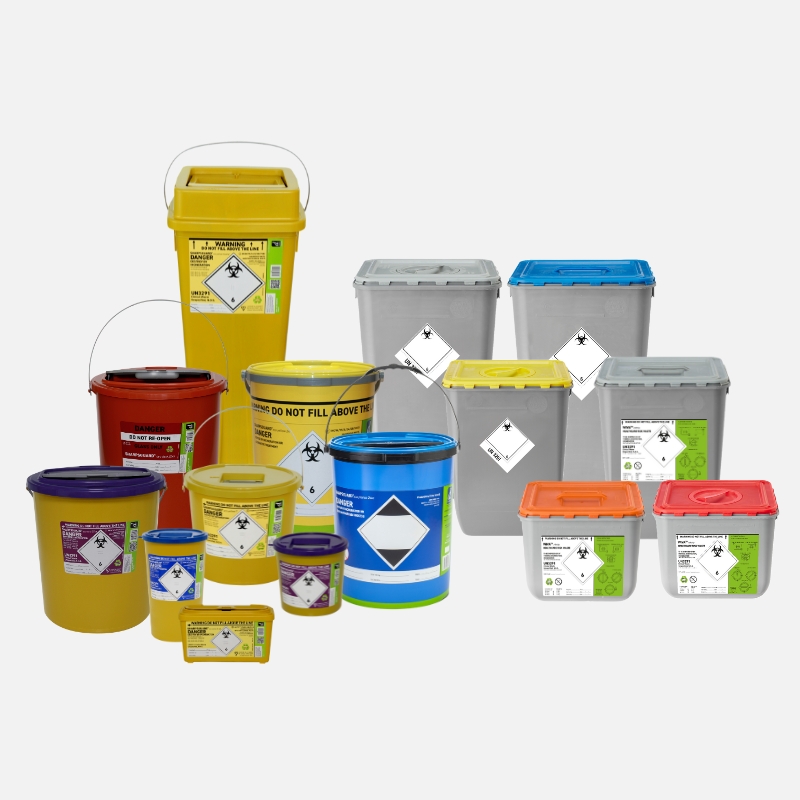 Mauser Packaging UN-certified medical waste and sharps containers
