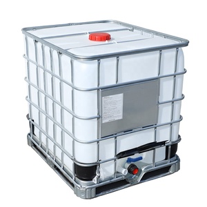 HDPE Square Chemical 1000L IBC Tanks Liquid Packaging Galvanized Steel Frame Plastic IBC Tote