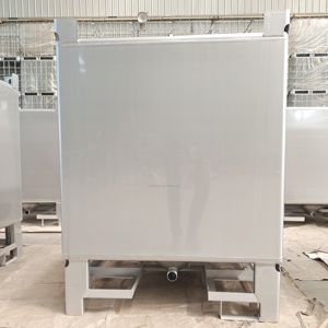 350 Gallon Stainless Steel Chemical Reagent Storage IBC Bulk Container