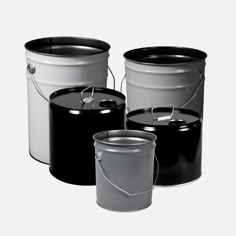 UN rated heavy duty steel pails and buckets