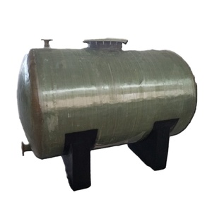 Horizontal Fiberglass FRP Chemical Storage Tank